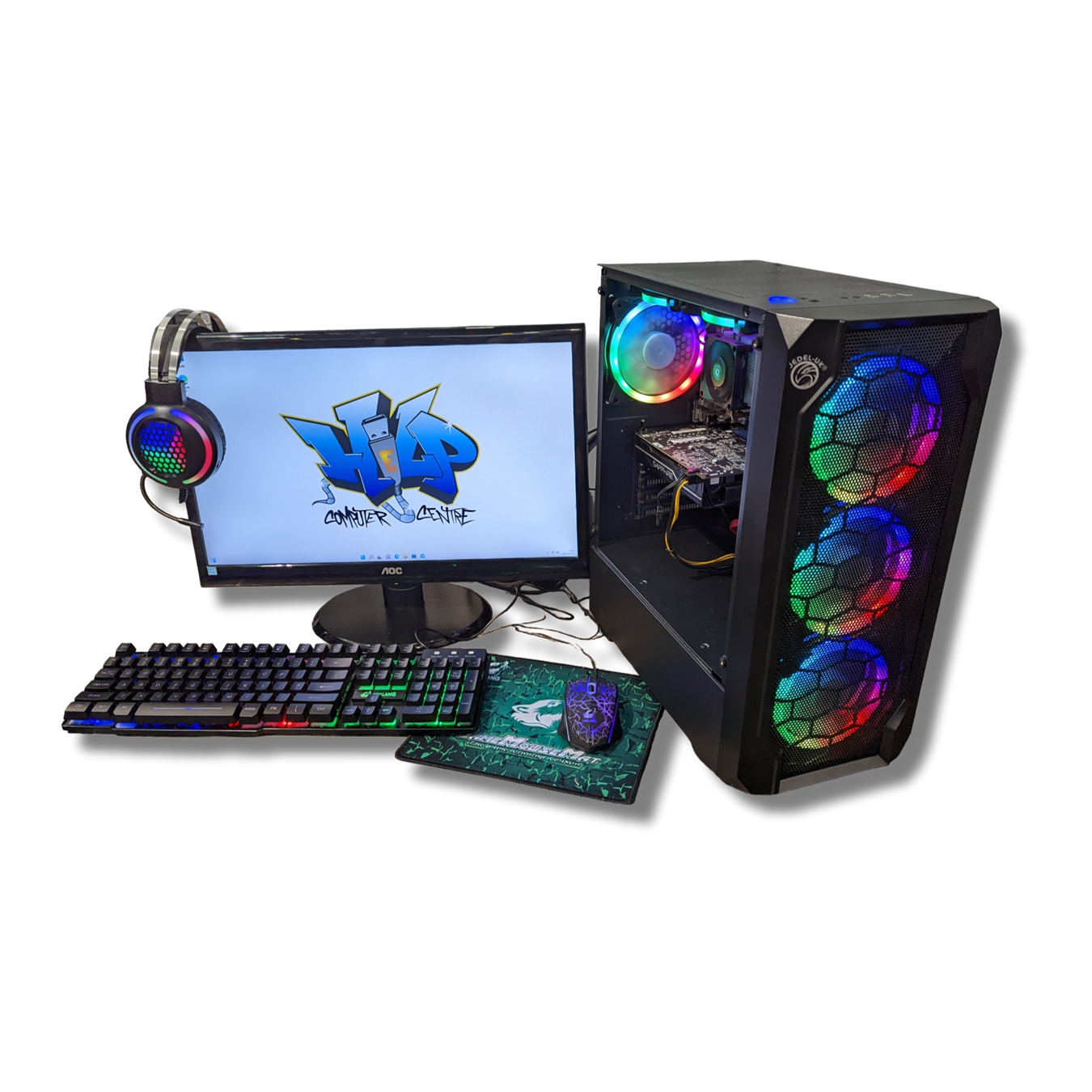 Intel Core i5 1050 Starter Gaming PC - FREE 20" Monitor and Gaming Bundle