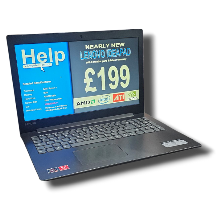 lenovo ideapad ryzen 3 laptop - refurbished