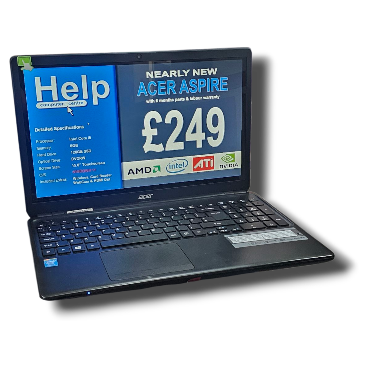 acer aspire laptop - refurbished