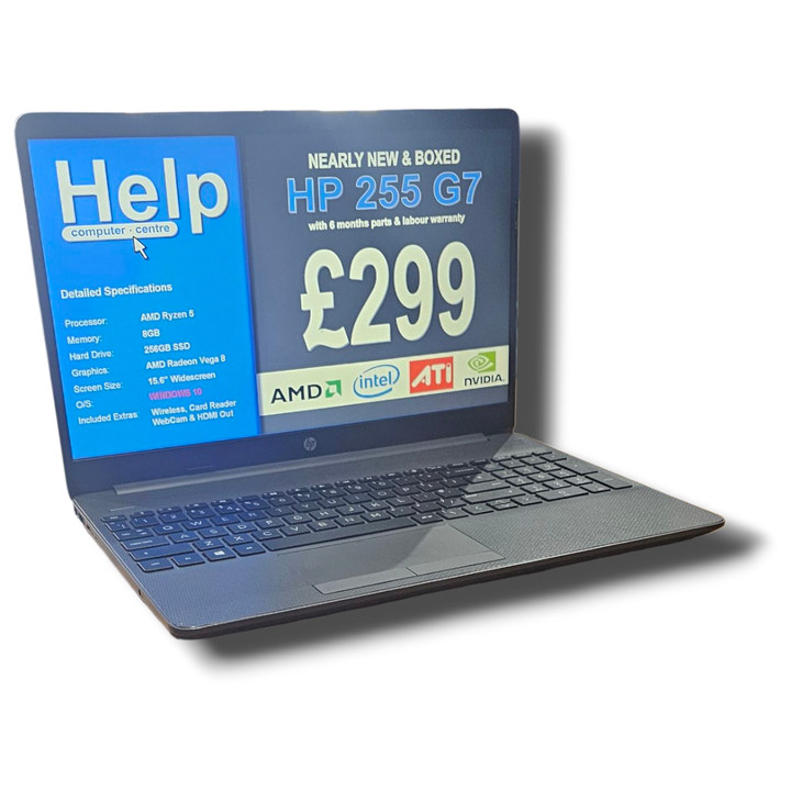 hp 255 ryzen 5 laptop - refurbished